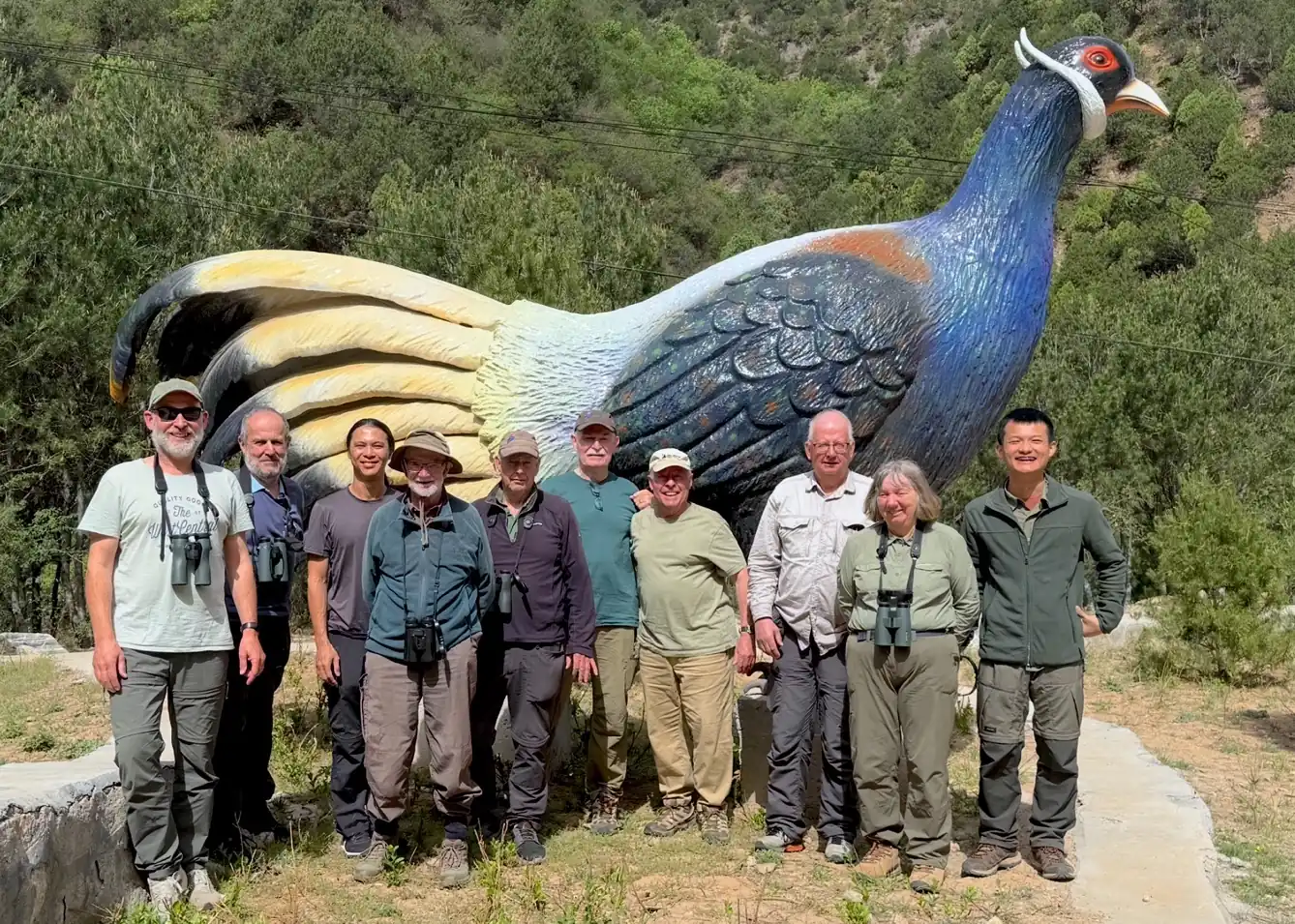 The team at Huoshan, Shanxi